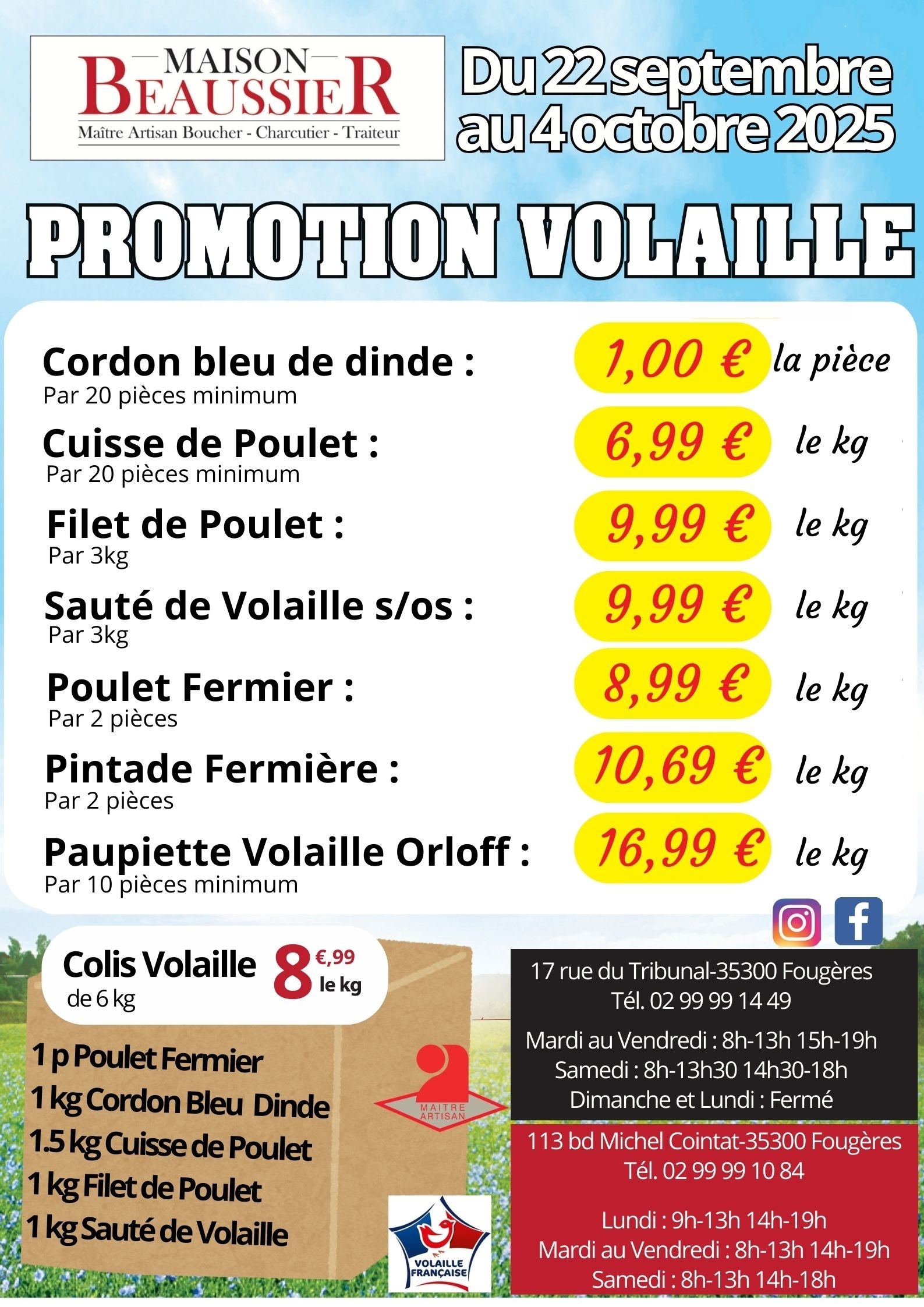 bonne version promo volaille