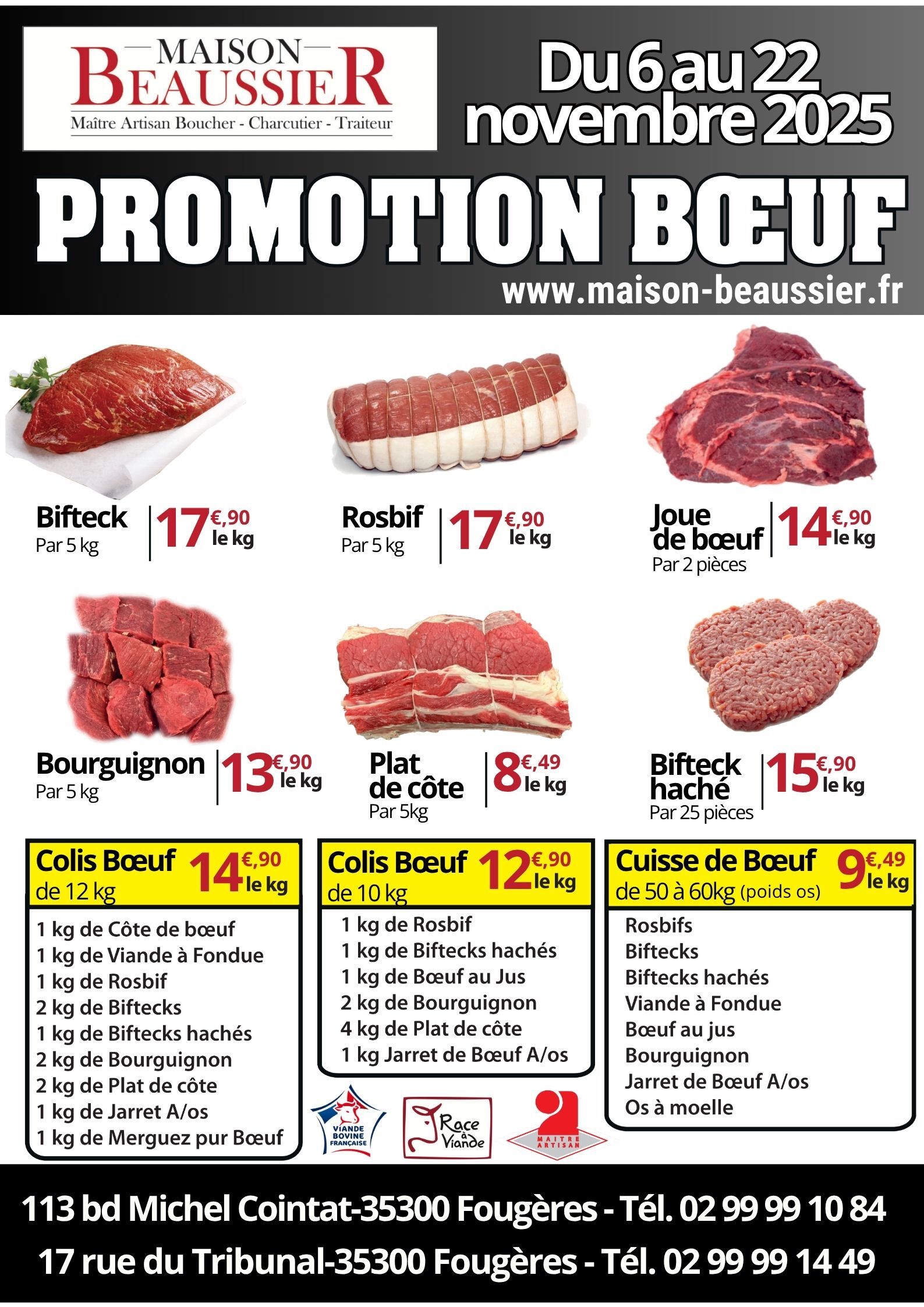 promo bœuf