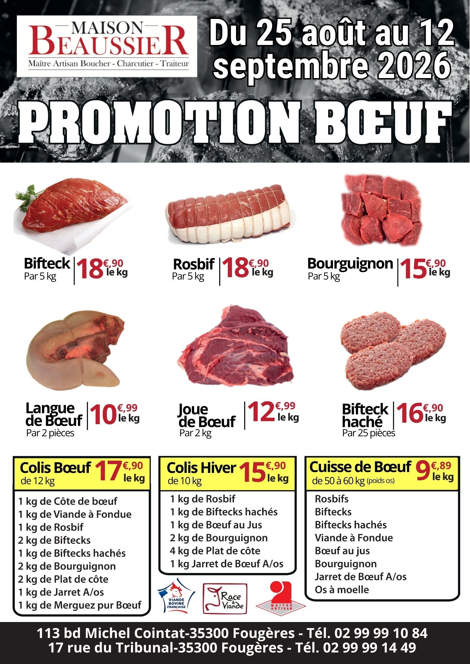 promo bœuf aout 2026