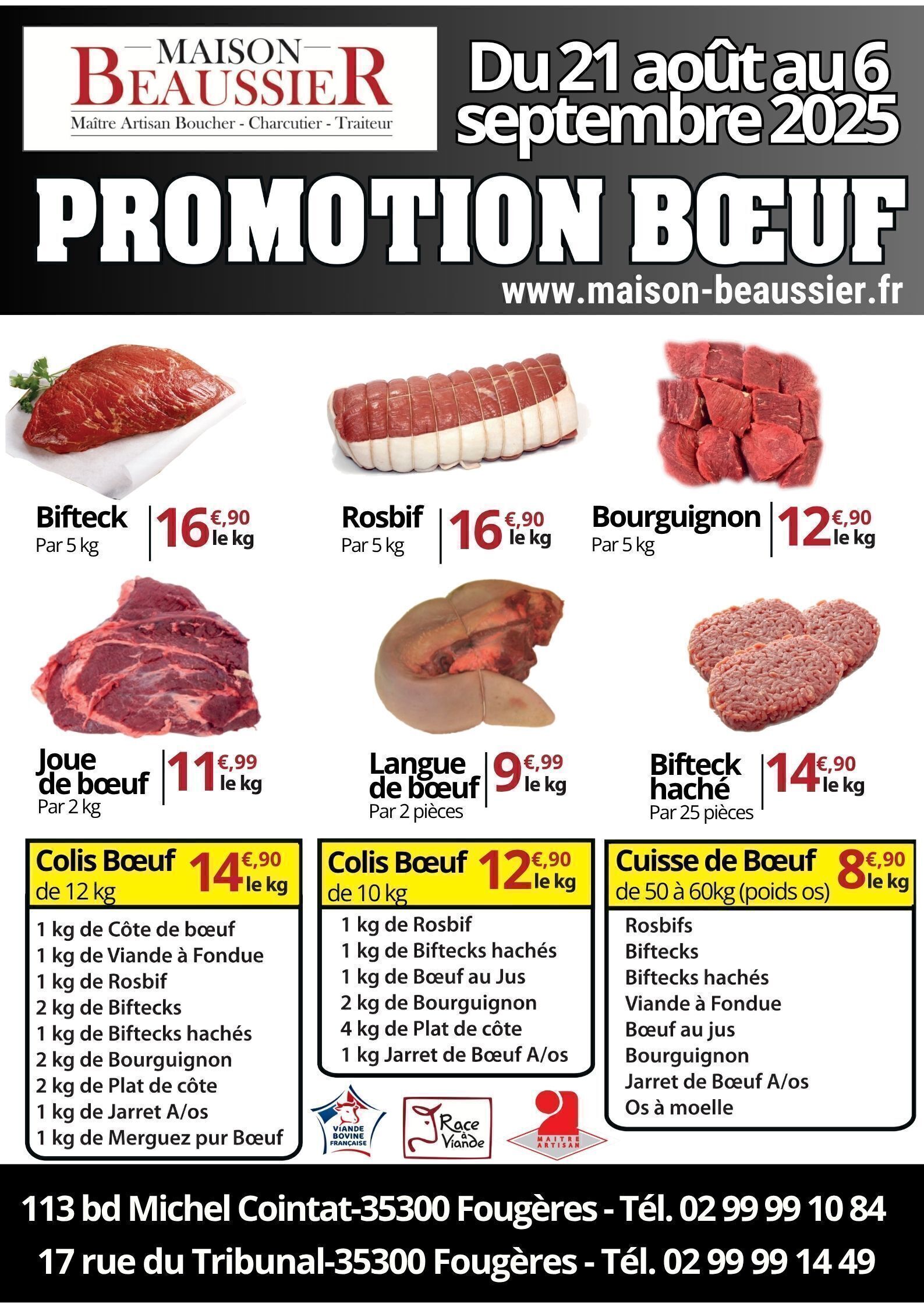 promo bœuf