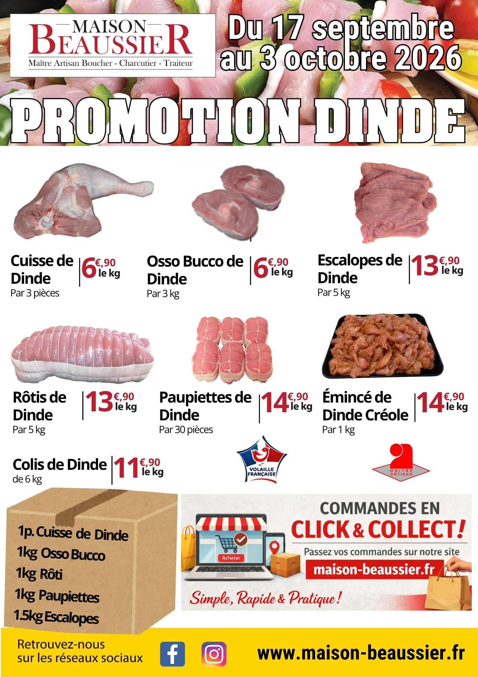 promo dinde 10 26