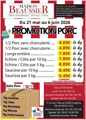 promo porc chronique avec marge